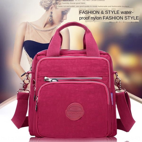 

649mt washed nylon lightweight waterproof multi-functional shoulder portable messenger bag leisure lady washed nylon backpack lightweight wa, White