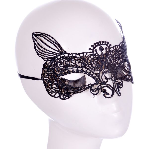 

jewelry european and american new fashion nightclub bar interest lace fox mask hollow out with diamond