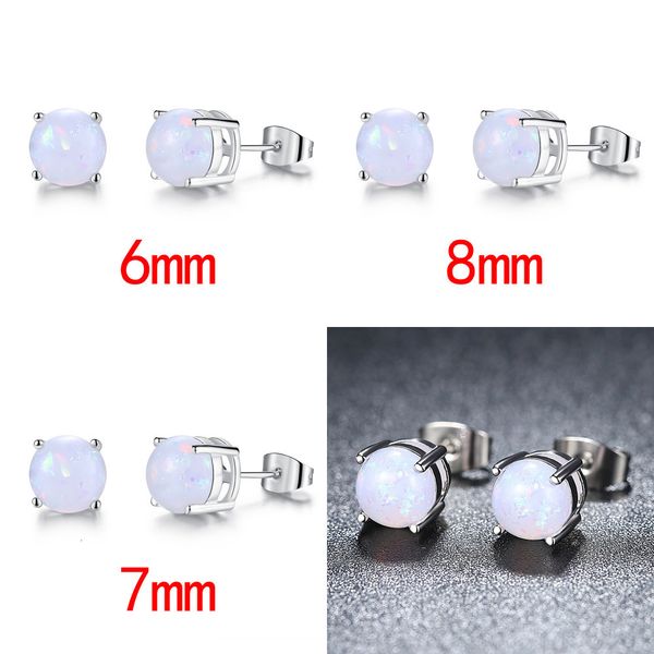 

round ear nail concise claw ear nail earring pandora earrings gold earrings green earrings for women 18k gold plated earings woman fashion, Silver