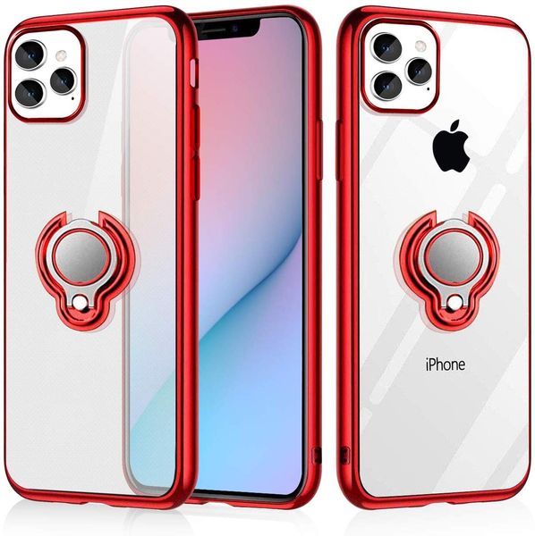 

ultra slim soft tpu case with finger rotating ring holder work with magnetic car mount for iphone 8plus xr 11 11 pro samsung note 10