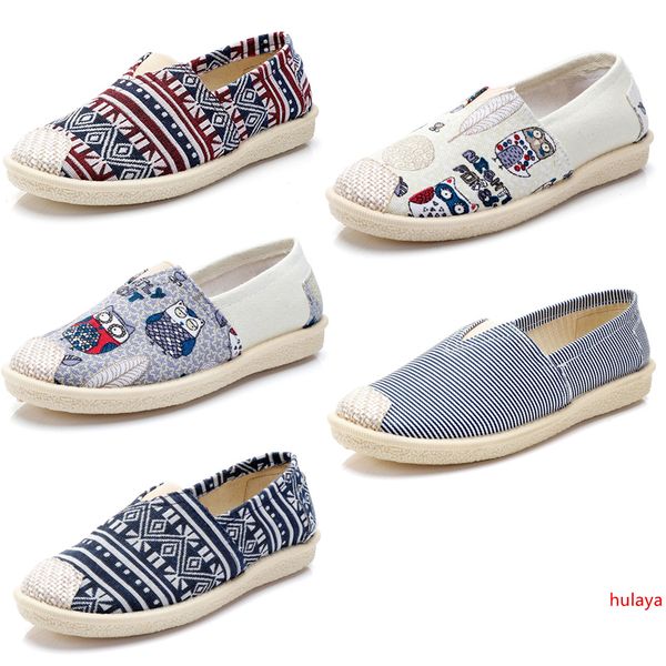 

non-brand espadrilles chaussures women flats casual canvas shoes slip on fashion loafers sneakers breathable 35-40 style 3