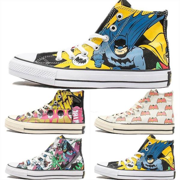 

new batman x chuck 70 hi all star men women 80th anniversary dc archives casual shoes size 36-44