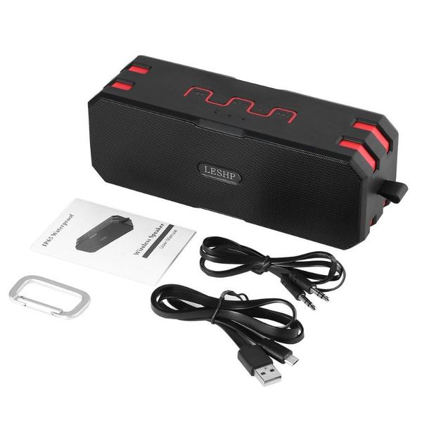 

leshp wireless bluetooth speaker waterproof dustproof shockproof speaker mini outdoor portable support variety music format