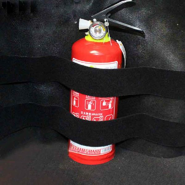 

2pcs car trunk store content bag rapid fire extinguisher holder safety strap kit car-styling
