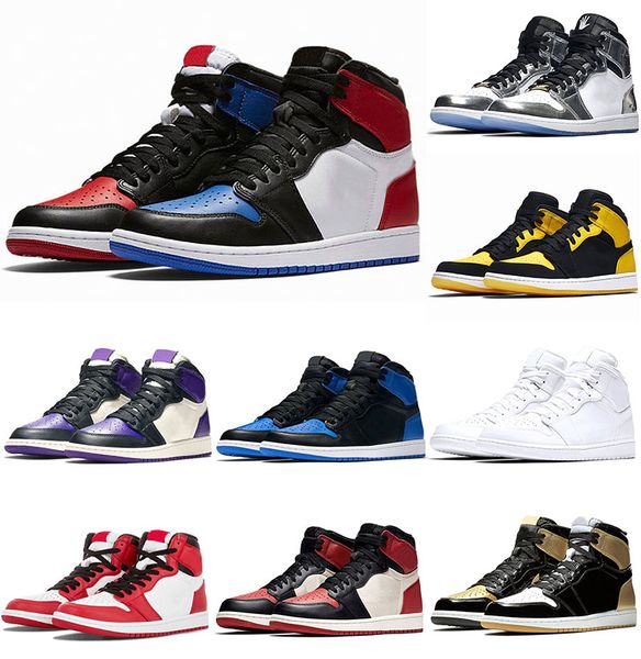 

air mens womens basketball shoes 1s pass the torch barons court purple pine green homage to home royal blue designer sneakers trainers 36-47, White;red