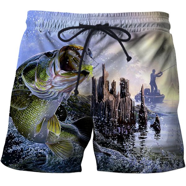 

3d fish quick dry summer mens siwmwear mens beach board shorts briefs for men swim trunks swim shorts beach wear size s-6xl, White;black