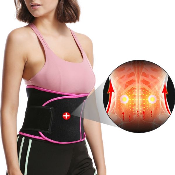 

waist support 1pcs gym exercise belly belt adjustable men and women body shaping, Black;gray