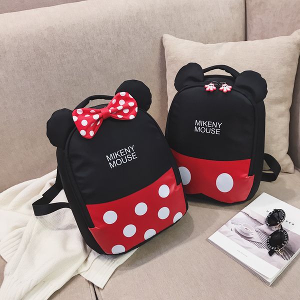 

children's anti-lost backpack boys light travel backpack girls cute cartoon mouse kindergarten bag