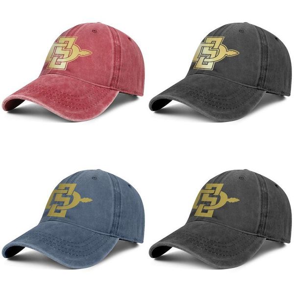

san diego state aztecs football golden logo black mens and womens trucker denim cap design designer custom design your own fitted cute, Blue;gray