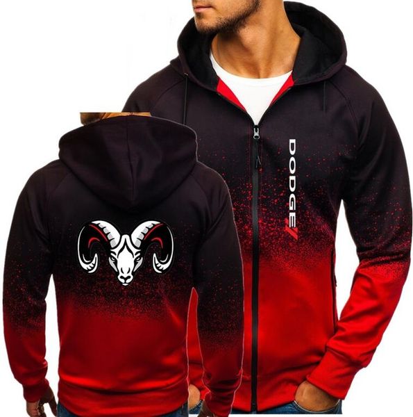 

mens streetwear sweatshirt men zipper hooded jacket gradient color autumn for dodge print hoodies k