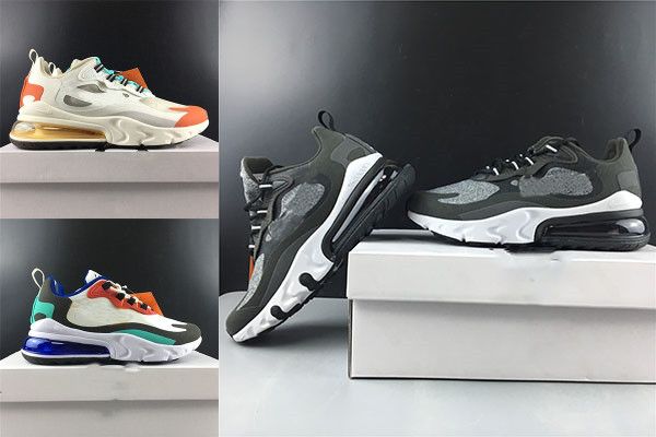 

with box 2019 mens and womens air running shoes sneakers for men brand designer react bauhaus sports shoes white size us5.5-12