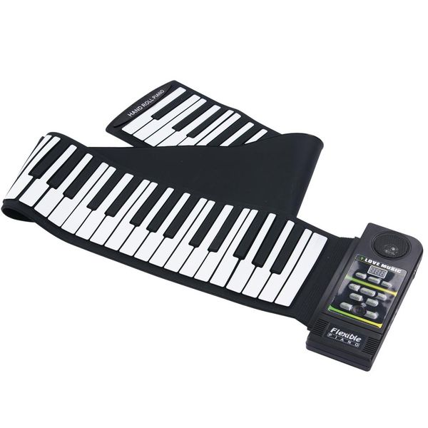 

konix pn88s 88keys 28 tones 100 rhythms electronic flexible roll up piano usb & midi port with speaker for children