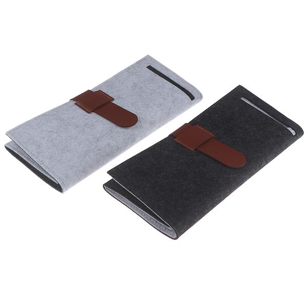 

1pcs key coin package mini felt pouch chargers storage bags for travel usb data cable mouse organizer electronic gadget bag