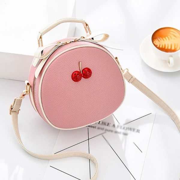 

round women bag leather circular crossbody bags for women shoulder messenger bag ladies purse female handbag torebka damska #t1g