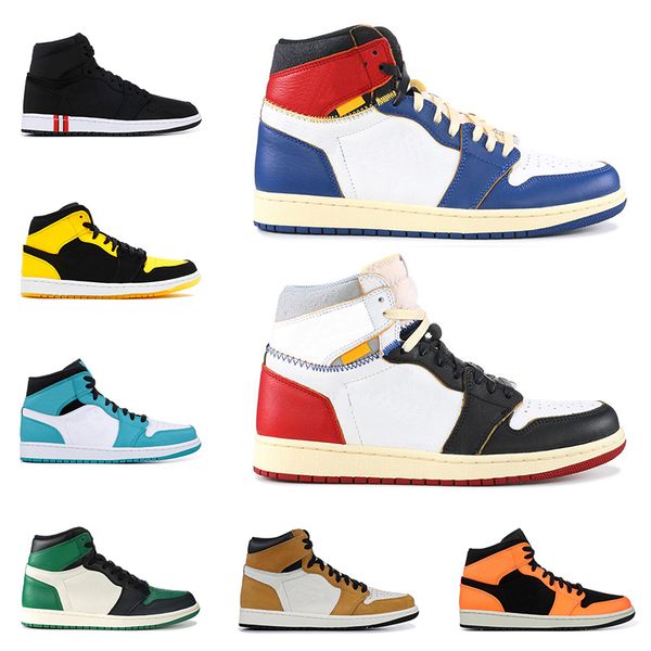 

1 1s mid basketball shoes for mens not for resale union pine green rookie of the year designer mens trainers fashion sports sneakers