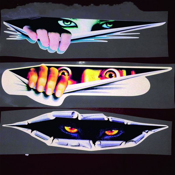 

горячие 3d наклейки моделирования стерео мужские глаза заглядывать автомобиля наклейку пантера глаза заглядывать глаз выглядывает автомобиль