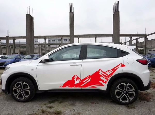 

2pcs snow mount car vinyl decals for jeep suv body stickers cover