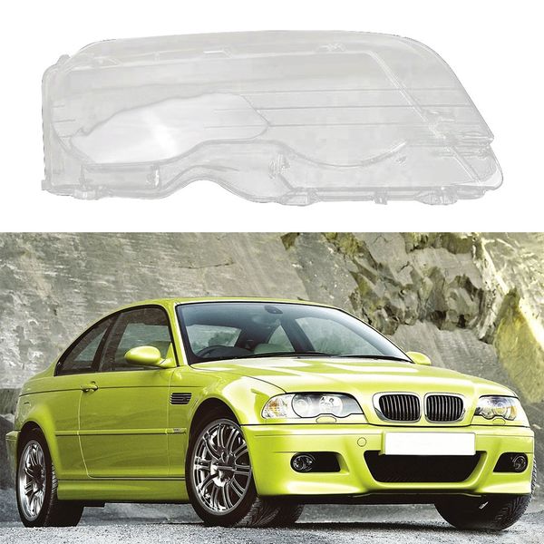 

for e46 2door m3 1998-2001 car headlight clear lens headlamp clear cover coupe convertible auto accessories