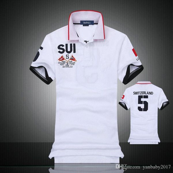 

ральф рубашка лорен мужские роскошные дизайнерские рубашки мужской летний отложной воротник короткие рукава хлопчатобумажная рубашка мужчины, White;black