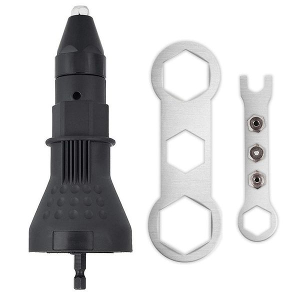 

1/4 inch hex shank blind rivet nut drill adapter converter convert drill to rivet riveting adaptor tool kit