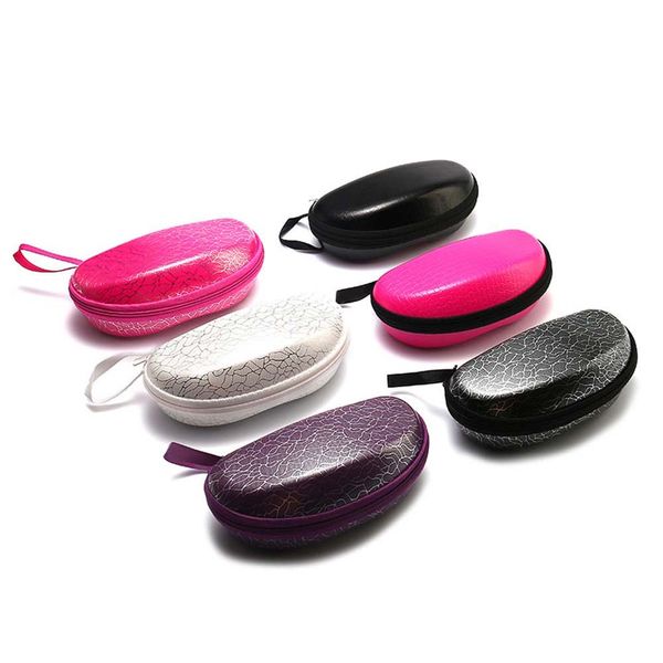 

1 pcs new eva hard protective shell shape glasses pouch case box black/white travel office eyeglasses sunglasses reading case, Silver