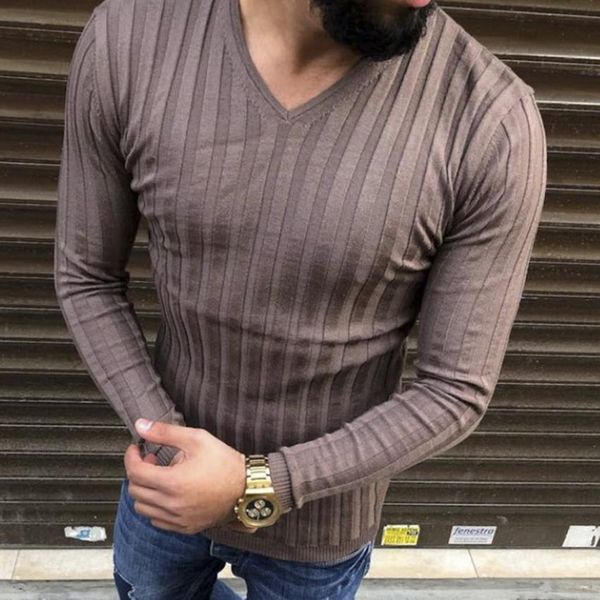 

men's autumn winter warm brand casual sweater long sleeve striped fitness knitted sweaters pullover men clothes sweater, White;black