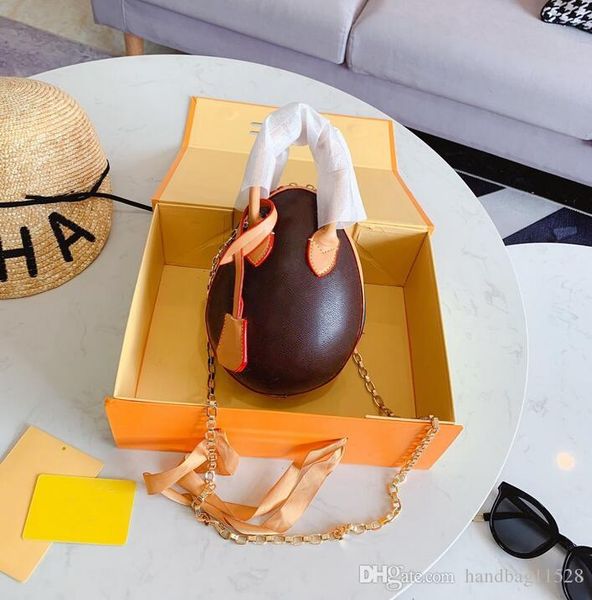 

egg new designer handbags shoulder bags woman's chain bag genuine leather lady messenger bag luxury egg purse new with box