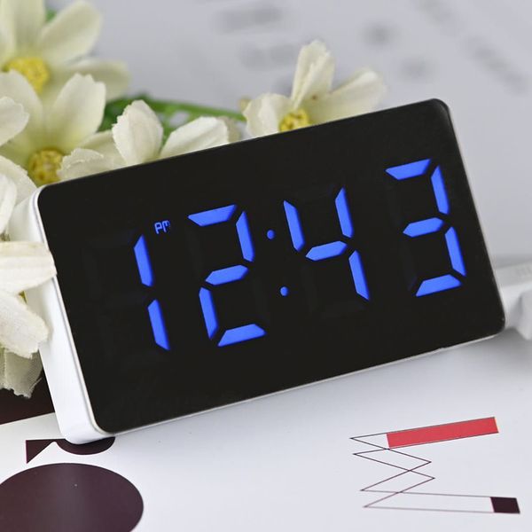 

display alarm clock home decoration modern plastic portable multifunction
