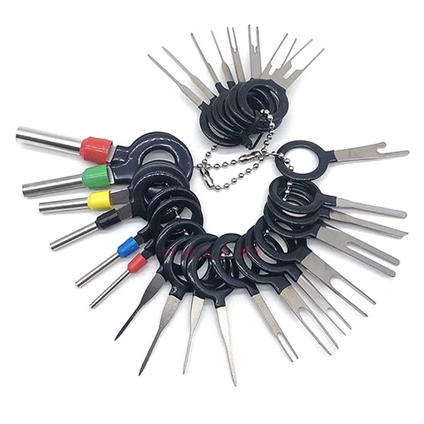 

18/26pcs automotive plug terminal remove tool set key pin car electrical wire crimp connector extractor kit accessories