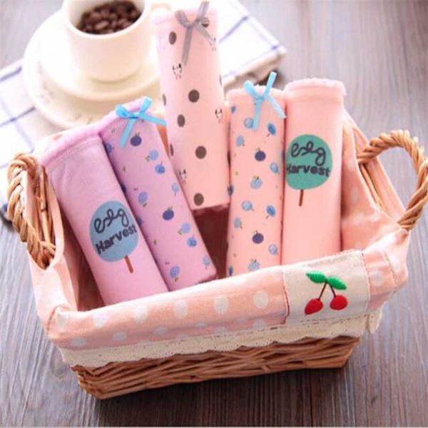 

7 pcs cotton underwear for girls 2018 new children soft panties teenages candy color briefs sq-q1a30-7p, Camo