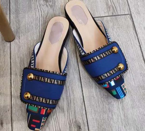 

spring/summer 2019 new tag heuer women's semi-slipper flat skin breathable sandals designed for women size 35-40 with box r29, Black