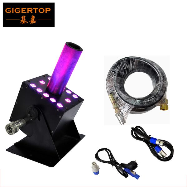 

tiplarge size led co2 jet machine 12 x 3w rgb 3in1 led lamp sray height 8-10 meter gas in/out connection dmx 7 channels 250w