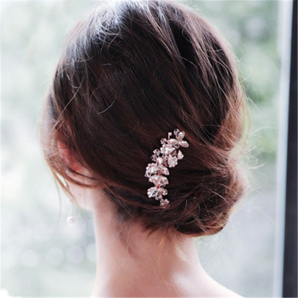 

fiazia crystal bead bride hair comb ornaments women' wedding jewelry accessories handmade bridal combs bride ziron hairdpieces