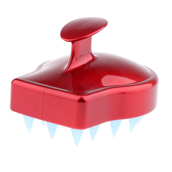 

hair scalp massager, comfortable scalp shampoo brush with soft silicon brush head, Silver