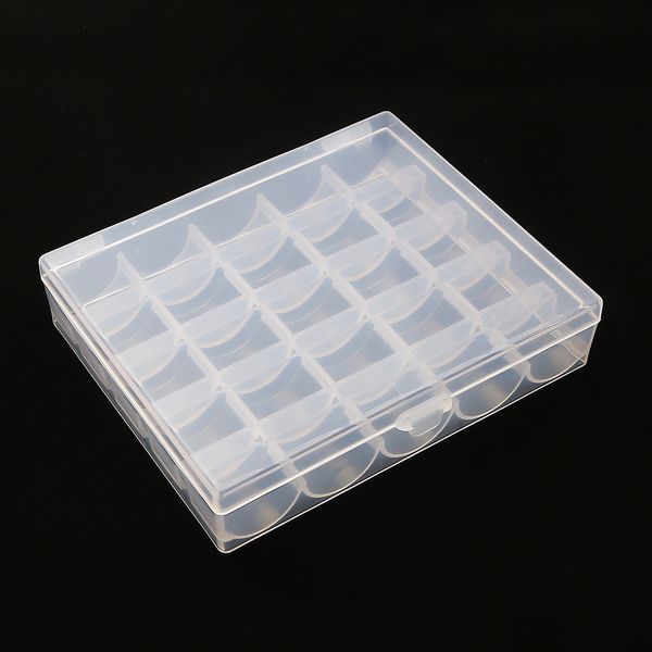 

home sewing accessories storage case box for sewing 25 bobbins machine spools 12x10cm