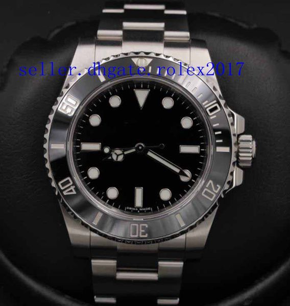 

Мужская роскошь высокое качество нержавеющей 40 мм нержавеющая нет дата черный ин