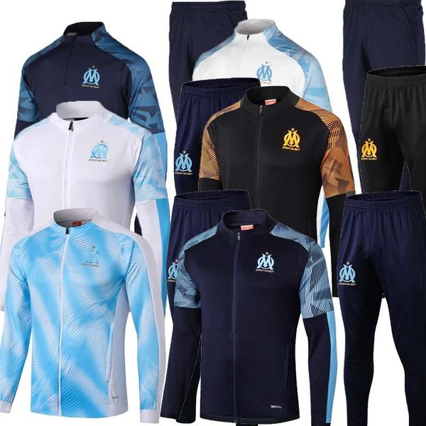 

2019 2020 olympique de marseille jacket dry strike tracksuit squad drill 19 20 balotelli chaqueta payet l.gustavo soccer training suit, Black