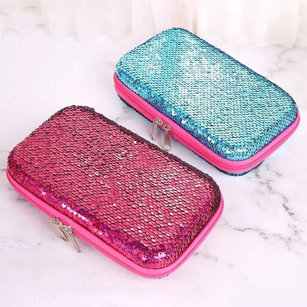 

eva student sequins pencil case for girls multifunction large capacity pen box bag kids gift school stationery supplies c90c