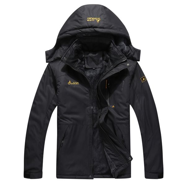 

2019 men's male hiking jackets waterproof ski jacket winter waterproof windproof jacket outdoor warm brand coat camping skiing, Blue;black