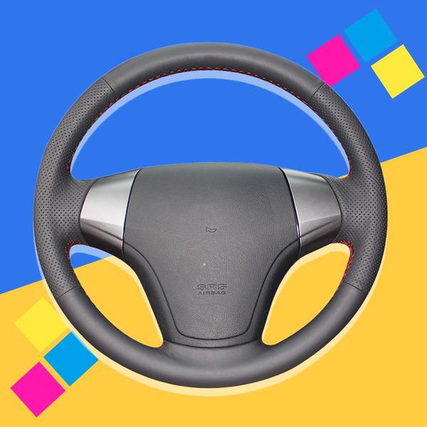 

auto braid on the steering wheel cover for elantra 2008-2010 diy car braiding covers car-styling interior accessories