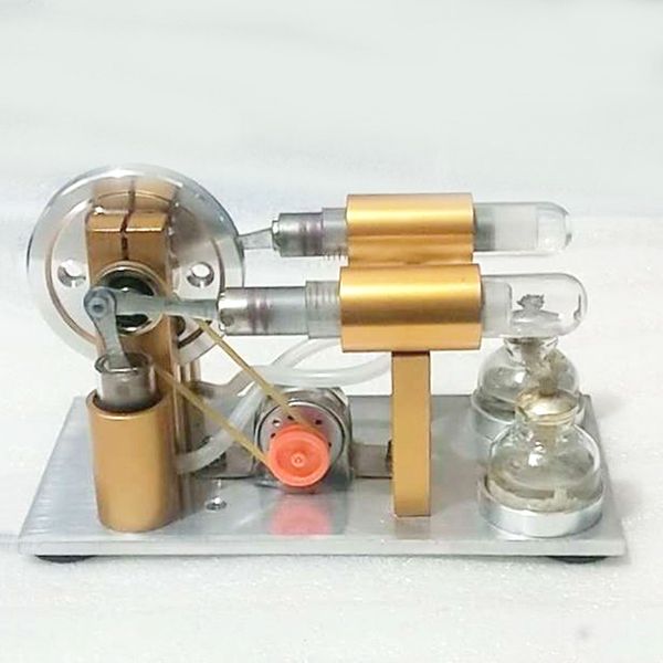 

модель двигателя стирлинга физика пара популярная наука и техника малое производство малое изобретение экспериментальные игрушки