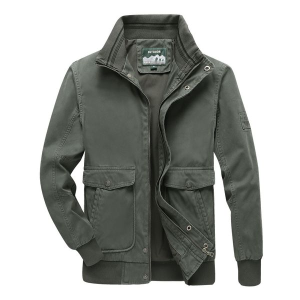 

stand collar bomber jacket men 2019 autumn men's jackets & coats brand army jacket man plus size 5xl, Black;brown