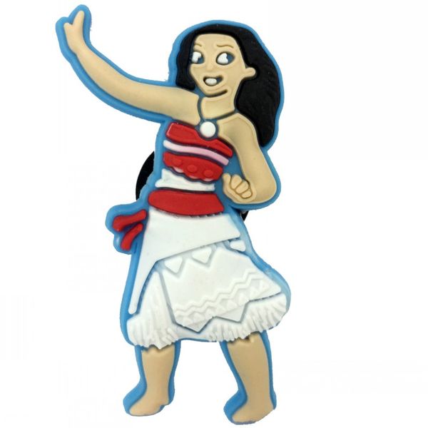 

1-4pcs moana cartoon pins badges brooches collection diy charms fit hat clothes bags shoes decoration x-mas party gift, White;pink