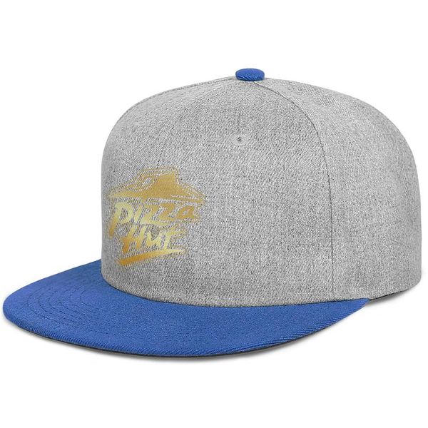 

pizza hut logo flash gold order pizza online blue mens and womens snap back,flat brimcap baseball cool custom design your own hipster, Blue;gray