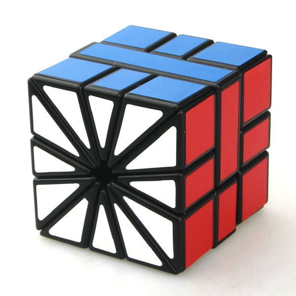 

черный cubetwist куб странный белый форма квадратная ii sq2 3x3x3 speed ​​cube sector magic cube puzzle игрушки