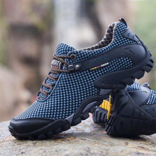 

man shoes waterproof walking shoes men non-slip climbing sports water shoes trekking