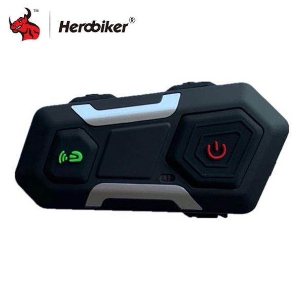

herobiker waterproof motorcycle intercom helmet headset helmet speaker interphone moto headset wireless intercomunicador 1200m