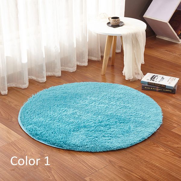 

silk carpet round floor mats living room bedroom carpet floor mats computer upholstery yoga mats cushion machine washable 15 colors 18 sizes