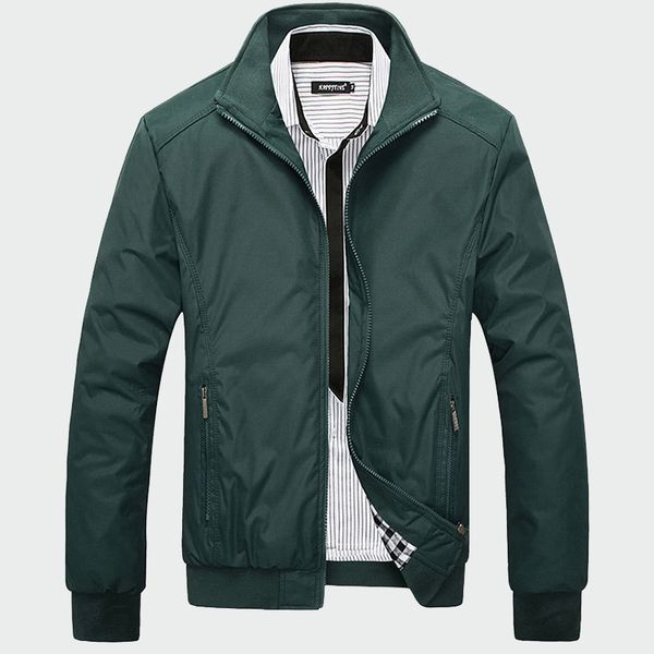 

men's jacket spring autumn casual solid coats mens baseball uniform slim mens brand clothing fashion coats male outerwear, Black;brown