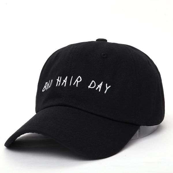 

tunica 2017 brand hat bad hair day personalized embroidery baseball cap fashion men and women shade hat wholesale wholesale mztli, White